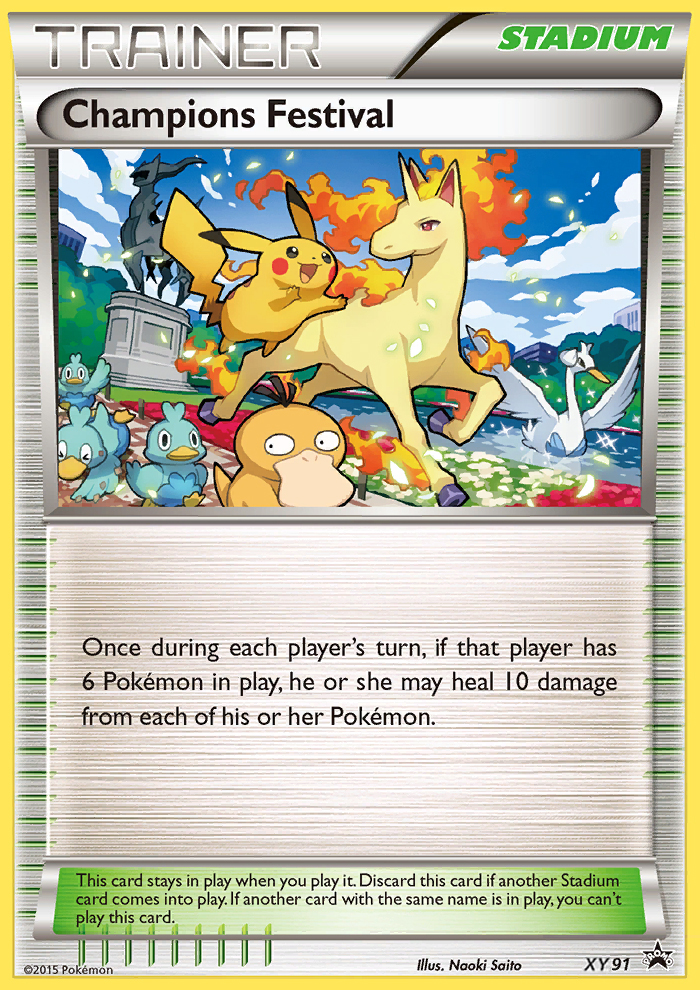 Champions Festival – XY Black Star Promos XY91 Pokémon card