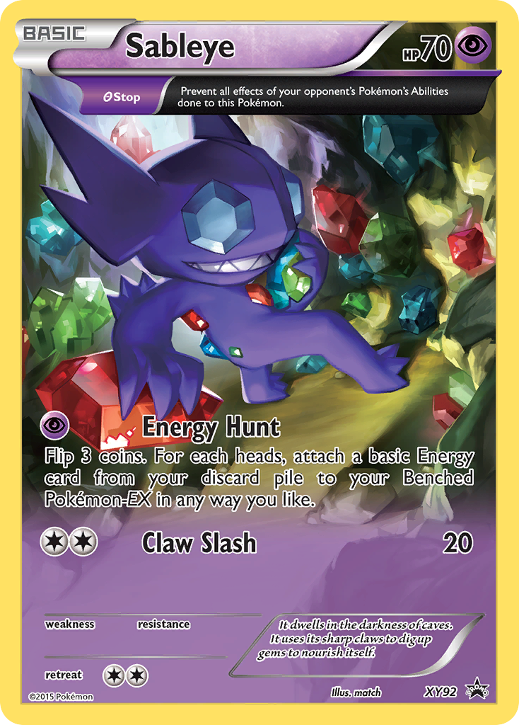 Sableye – XY Black Star Promos XY92 Pokémon card