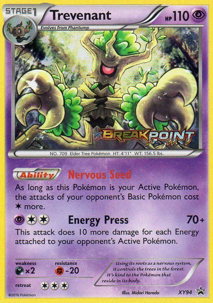 Trevenant – XY Black Star Promos XY94 Pokémon card
