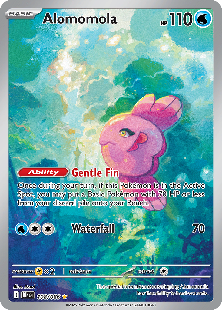 Alomomola – Black Bolt 108/086 Pokémon card
