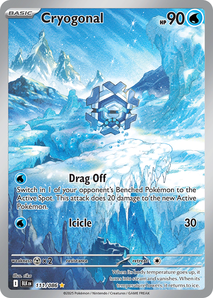 Cryogonal – Black Bolt 111/086 Pokémon card