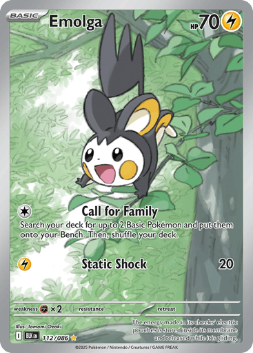Emolga - Black Bolt 112