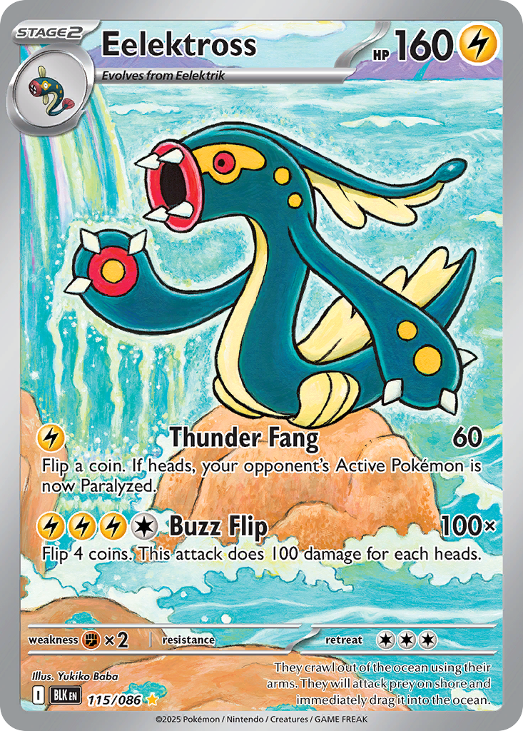Eelektross – Black Bolt 115/086 Pokémon card
