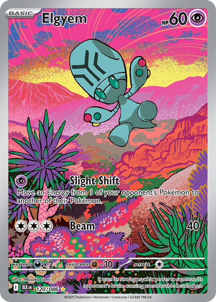 Elgyem – Black Bolt 120/086 Pokémon card
