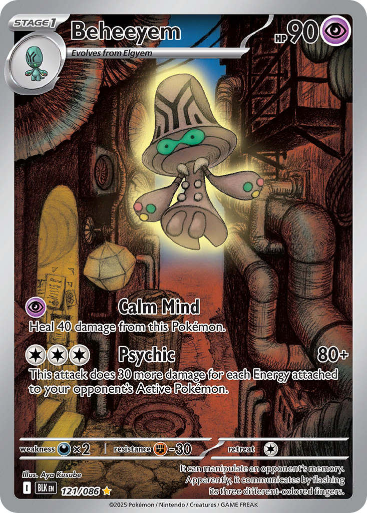 Beheeyem – Black Bolt 121/086 Pokémon card