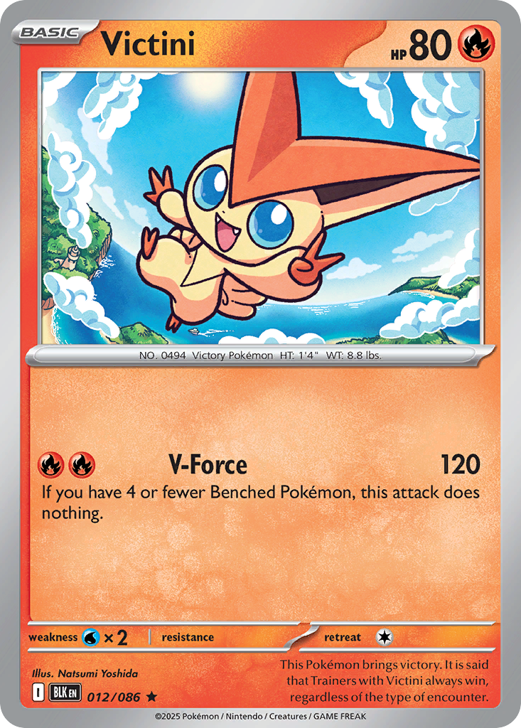Victini – Black Bolt 012/086 Pokémon card