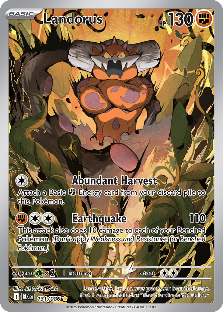 Landorus – Black Bolt 131/086 Pokémon card