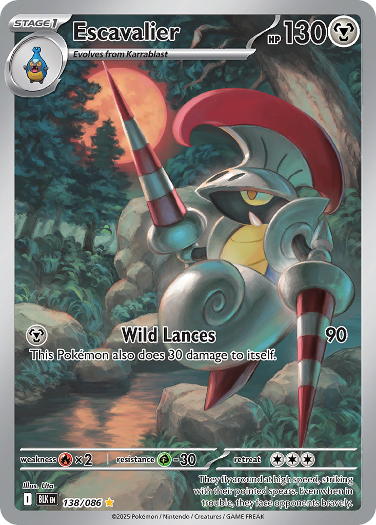 Escavalier – Black Bolt 138/086 Pokémon card