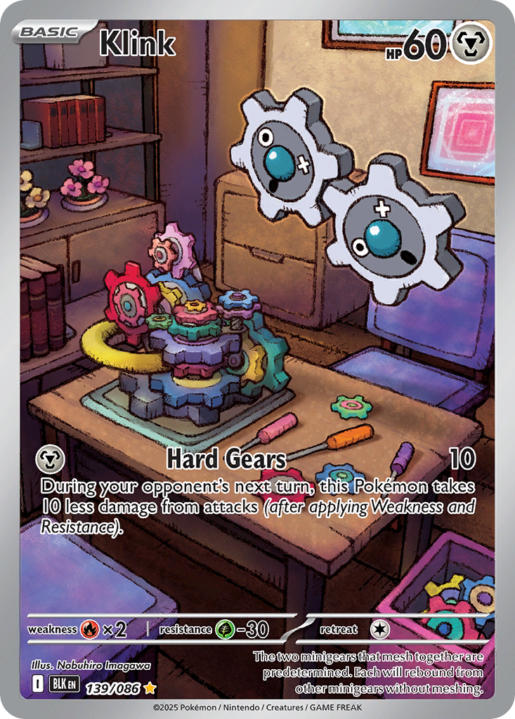 Klink – Black Bolt 139/086 Pokémon card