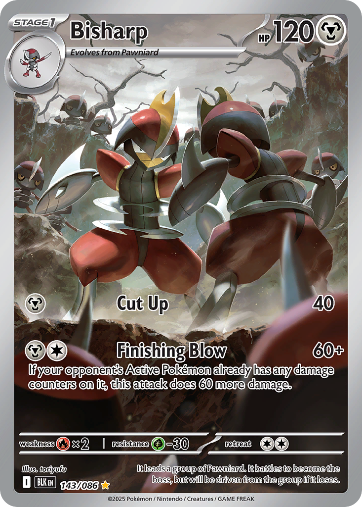 Bisharp – Black Bolt 143/086 Pokémon card