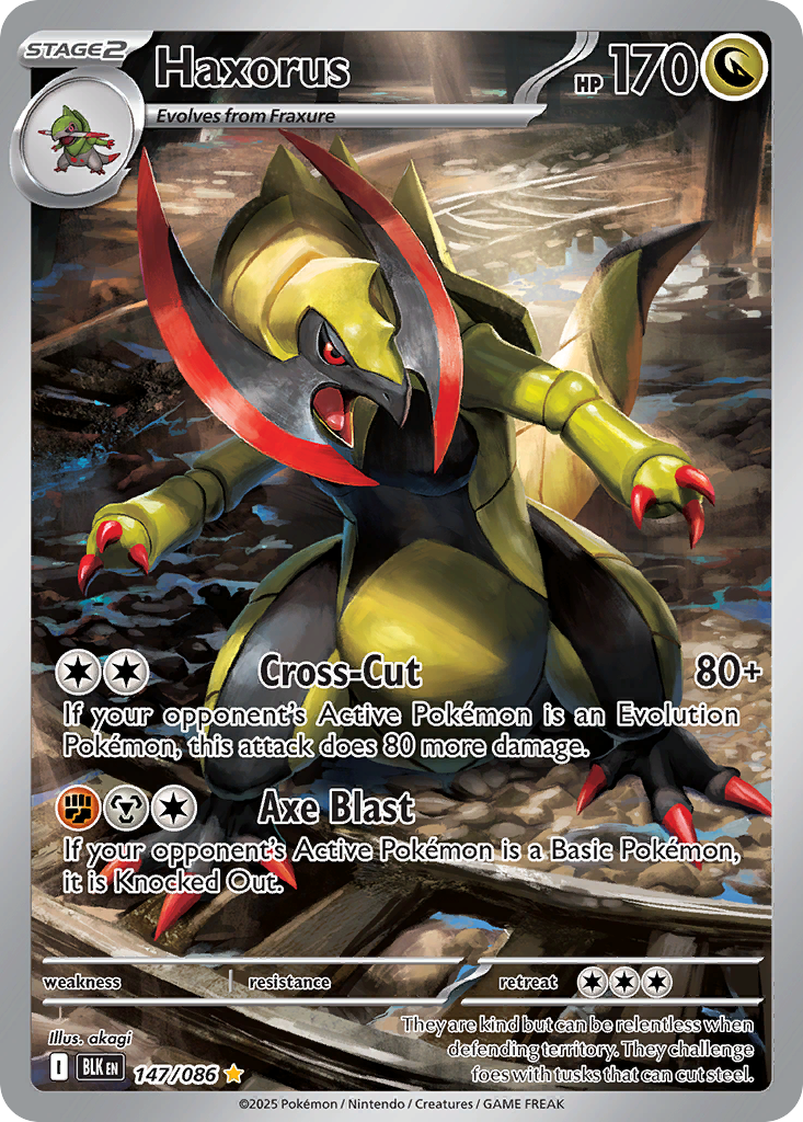 Haxorus – Black Bolt 147/086 Pokémon card