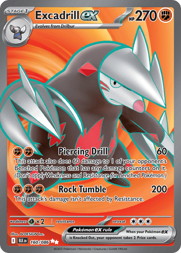 Excadrill ex - Black Bolt 160