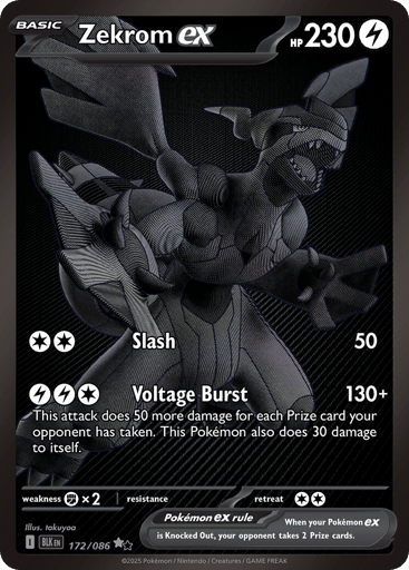 Zekrom ex - Black Bolt 172