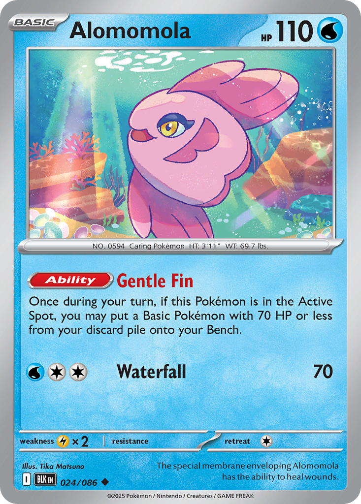 Alomomola – Black Bolt 024/086 Pokémon card