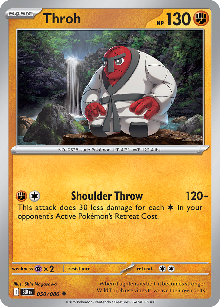 Throh – Black Bolt 050/086 Pokémon card