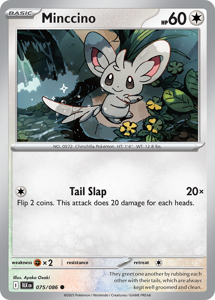 Minccino – Black Bolt 075/086 Pokémon card