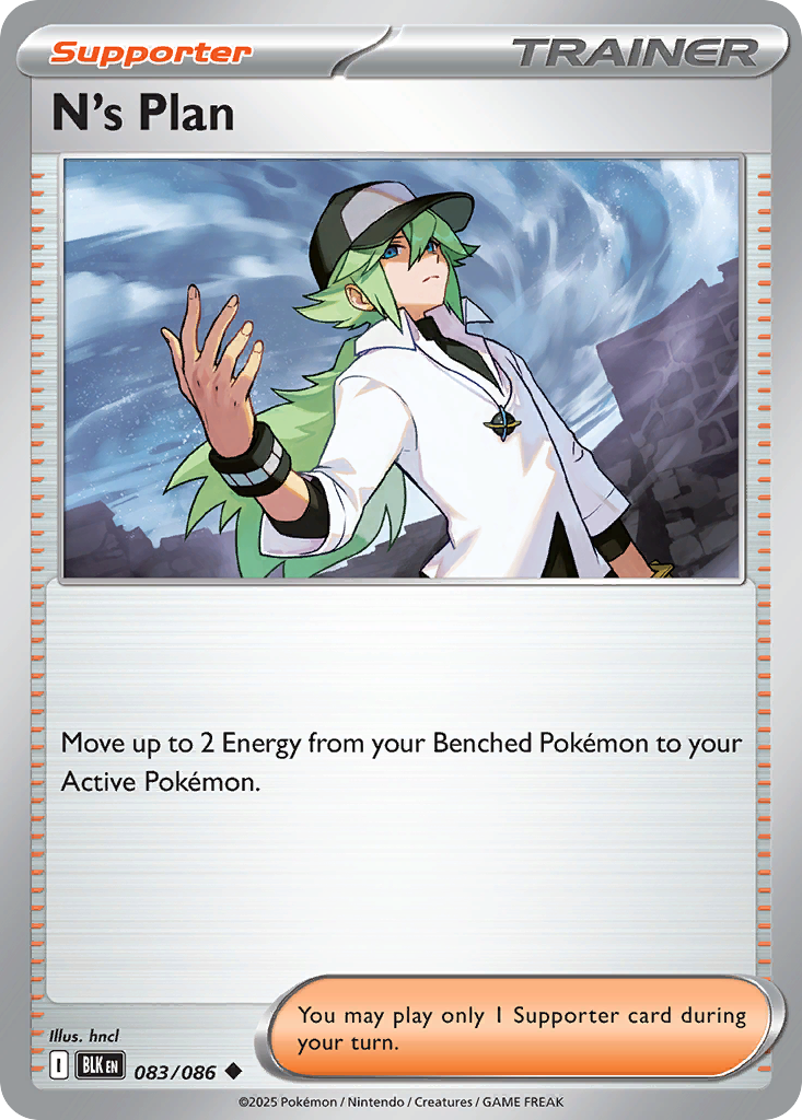 N's Plan – Black Bolt 083/086 Pokémon card