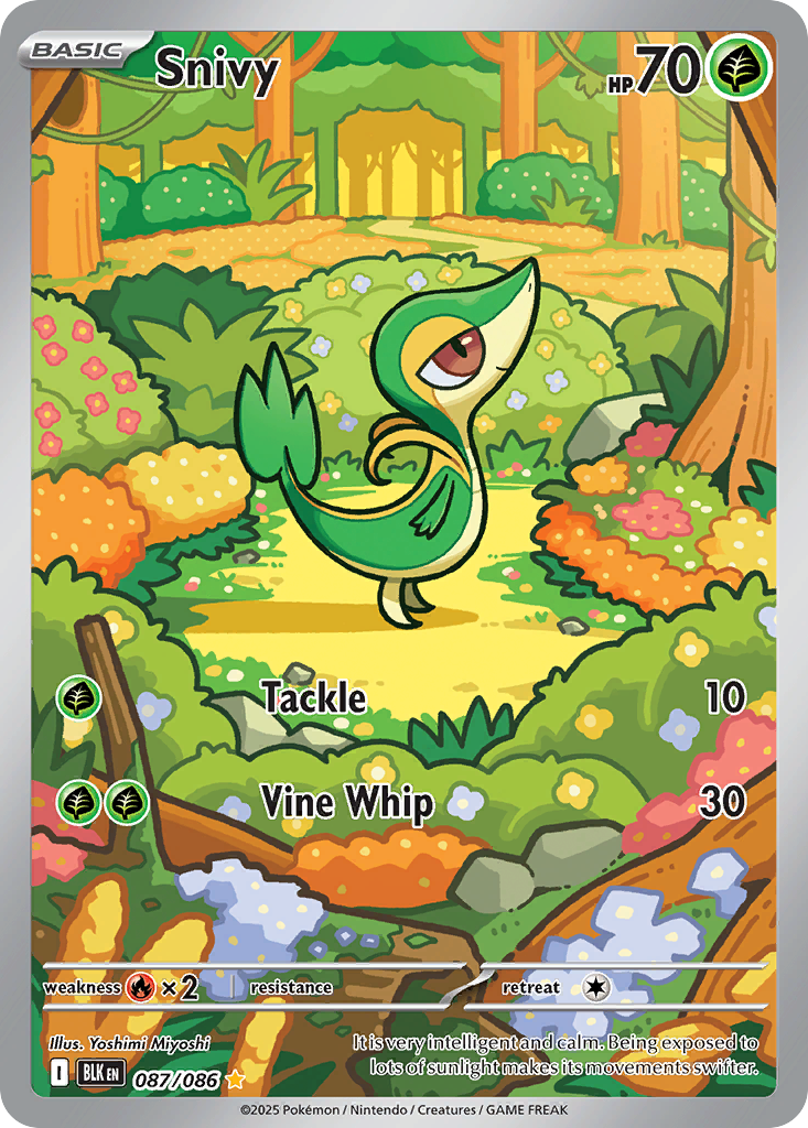 Snivy – Black Bolt 087/086 Pokémon card