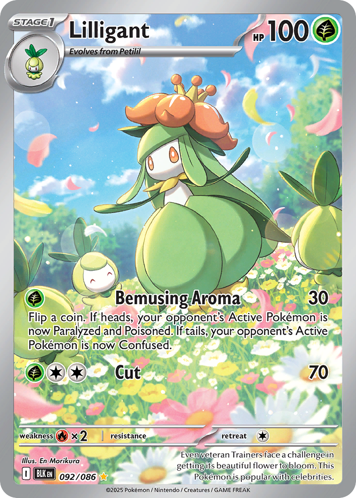 Lilligant – Black Bolt 092/086 Pokémon card
