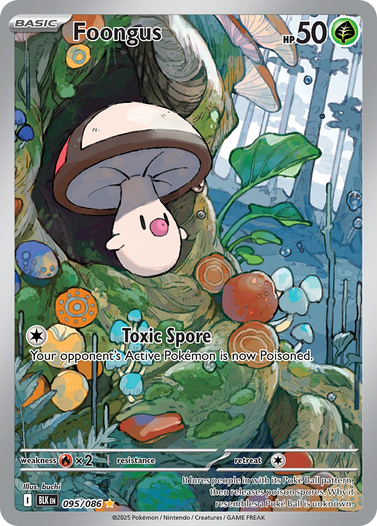 Foongus – Black Bolt 095/086 Pokémon card