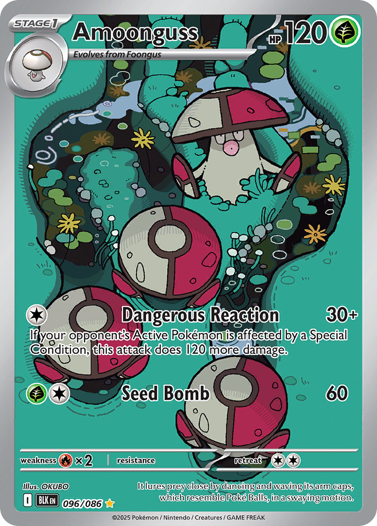 Amoonguss – Black Bolt 096/086 Pokémon card