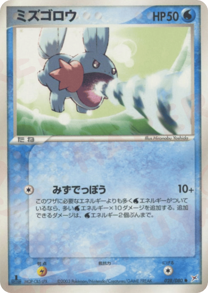 Mudkip – Magma vs Aqua: Two Ambitions 028/080 Pokémon card