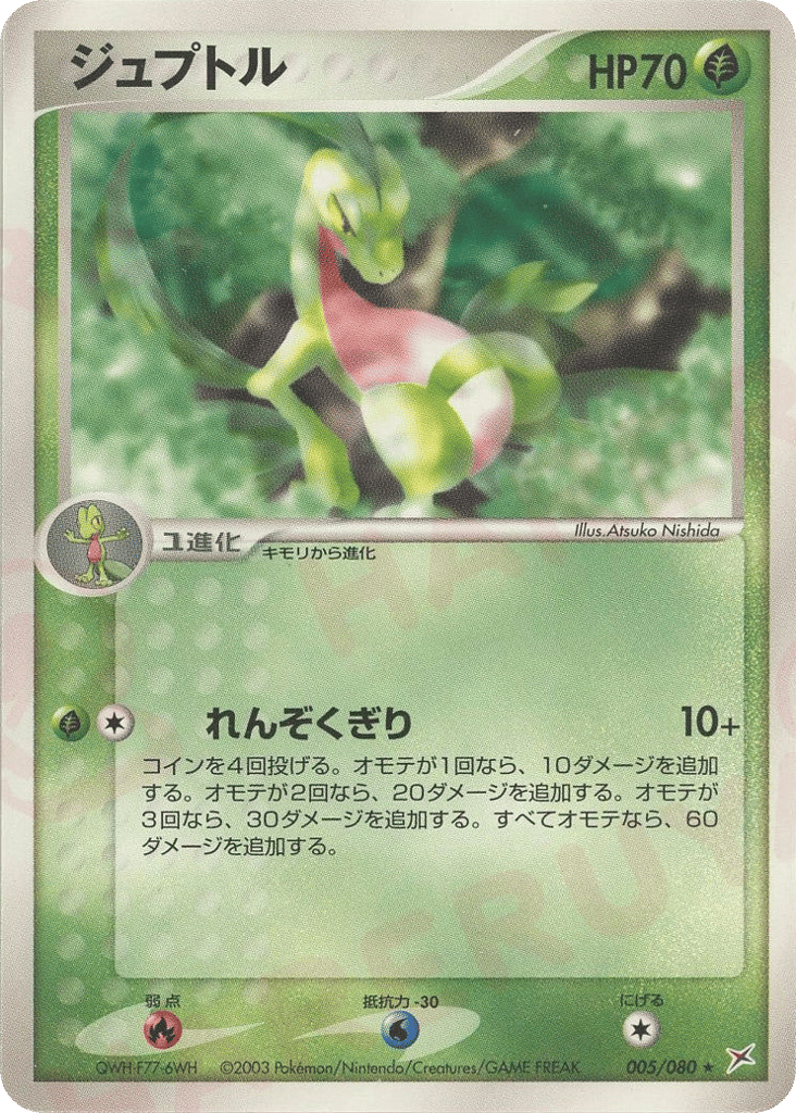 Grovyle – Magma vs Aqua: Two Ambitions 005/080 Pokémon card