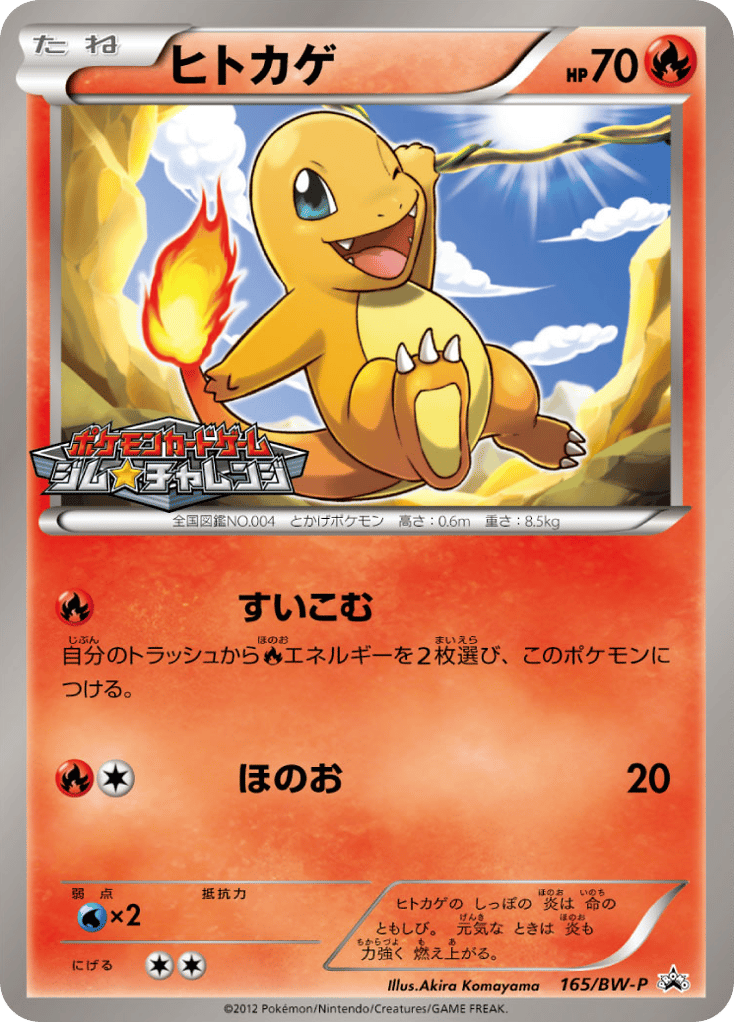 Charmander – Black & White Promos 165/BW-P Pokémon card