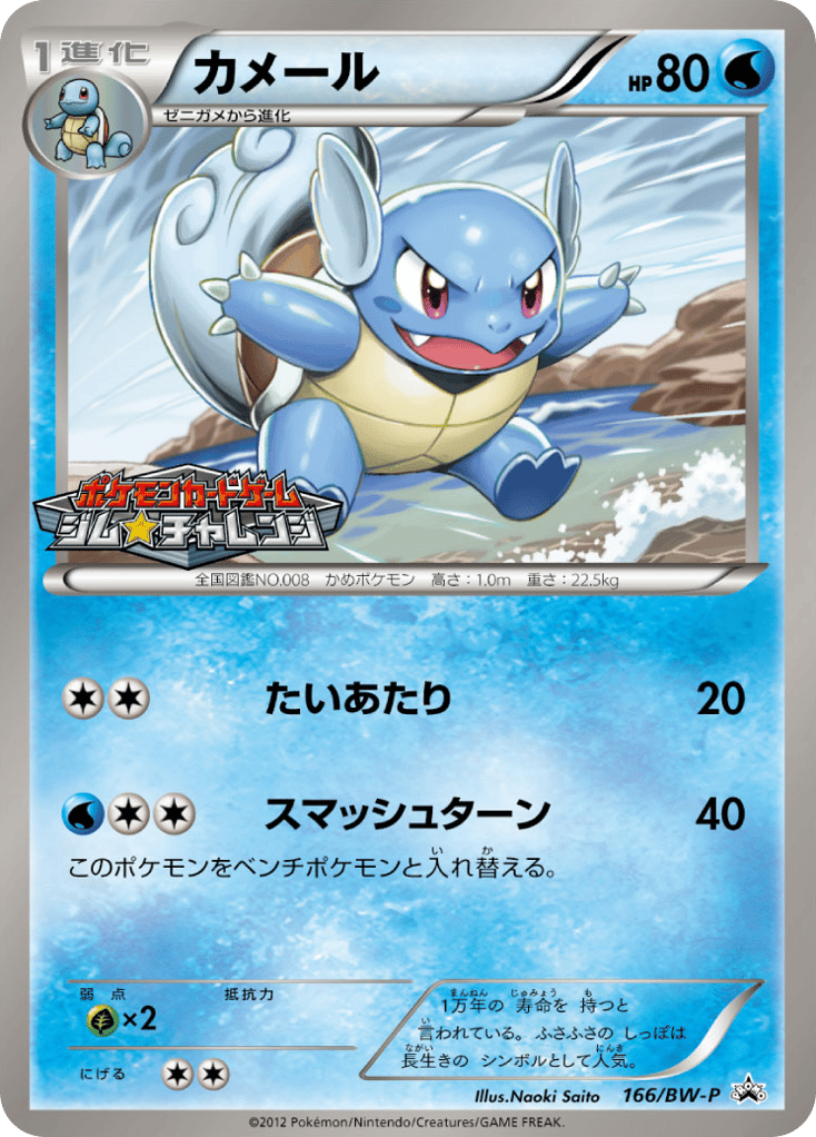 Wartortle – Black & White Promos 166/BW-P Pokémon card