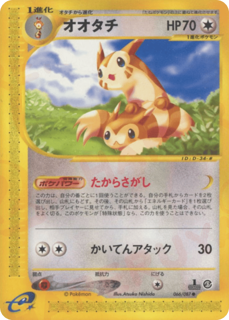 Furret – Wind from the Sea 066/087 Pokémon card