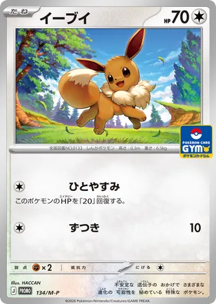 Eevee – Mega Evolution Promos 134/M-P Pokémon card