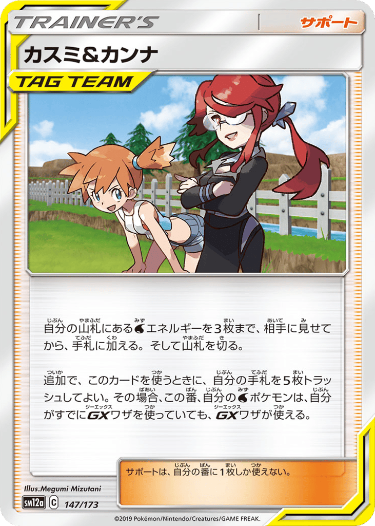 Misty & Lorelei – TAG TEAM GX: Tag All Stars 147/173 Pokémon card