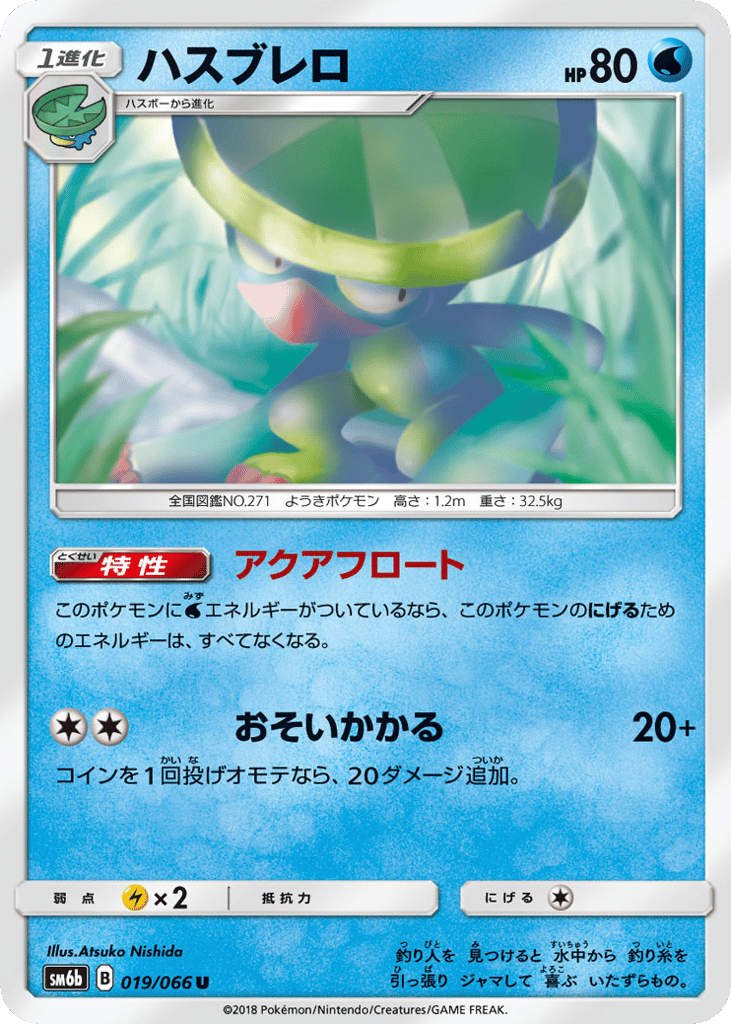 Lombre – Champion Road 019/066 Pokémon card