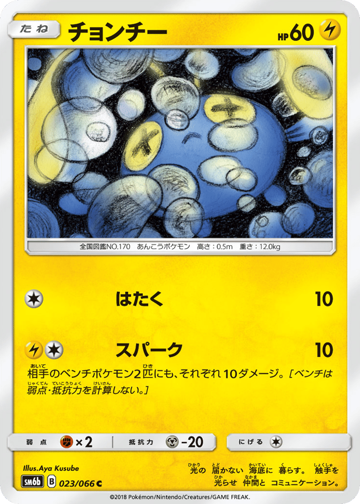 Chinchou – Champion Road 023/066 Pokémon card