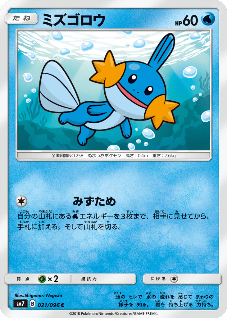 Mudkip – Sky-Splitting Charisma 021/096 Pokémon card
