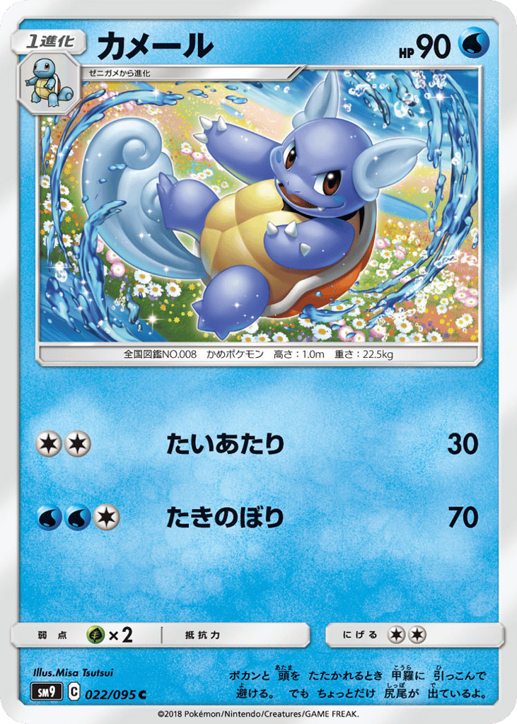 Wartortle – Tag Bolt 022/095 Pokémon card