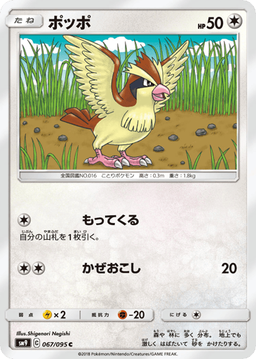 Pidgey - Tag Bolt 67