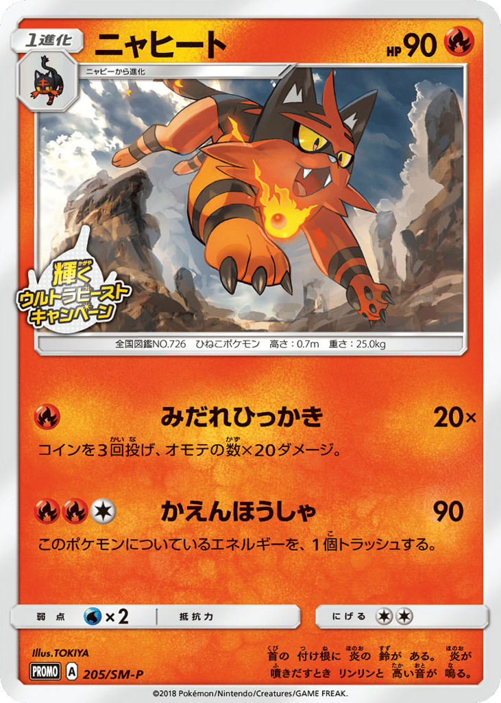 Torracat – Sun & Moon Promos 205/SM-P Pokémon card