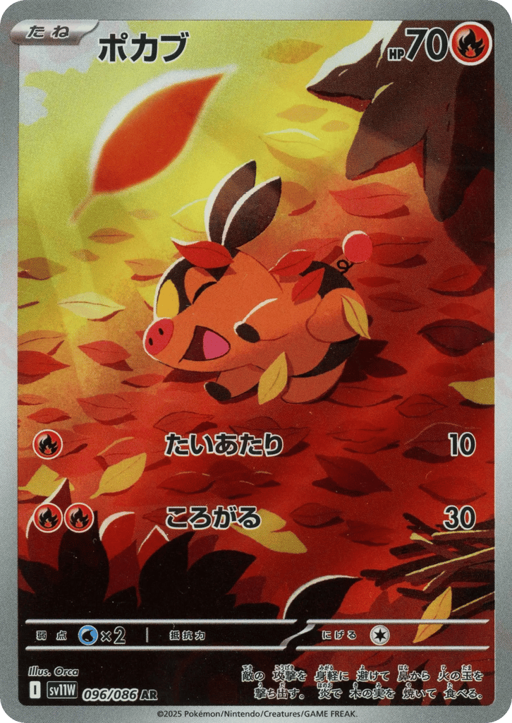 Tepig – White Flare 096/086 Pokémon card
