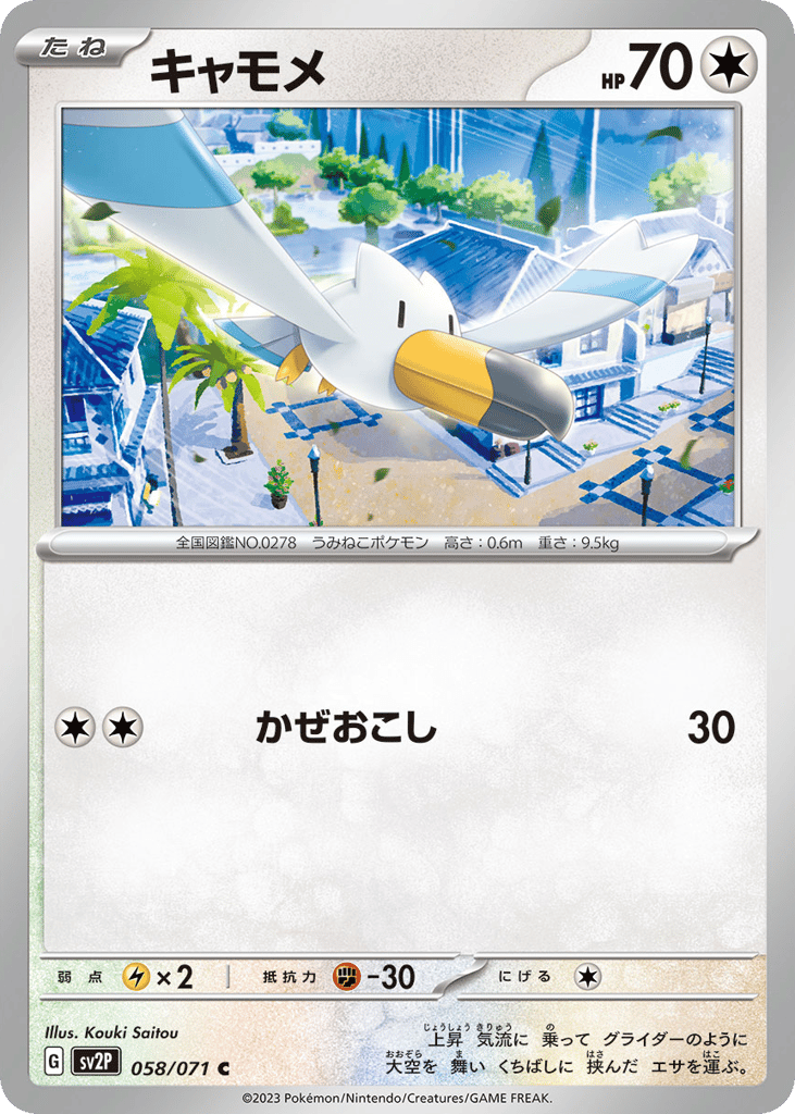 Wingull – Snow Hazard 058/071 Pokémon card