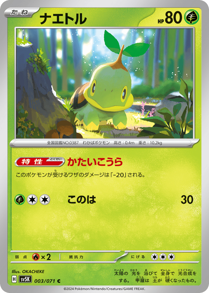 Turtwig – Wild Force 003/071 Pokémon card