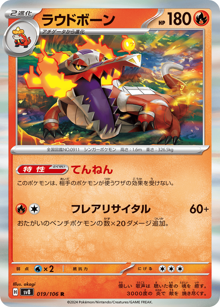 Skeledirge – Super Electric Breaker 019/106 Pokémon card