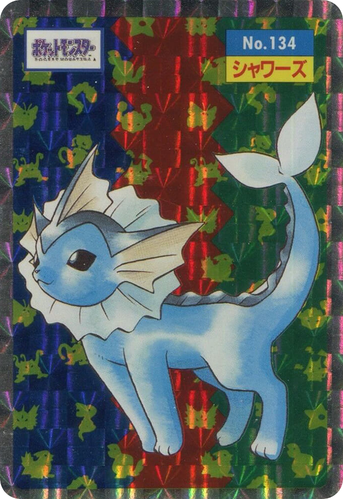 Vaporeon – Topsun No.134 Pokémon card