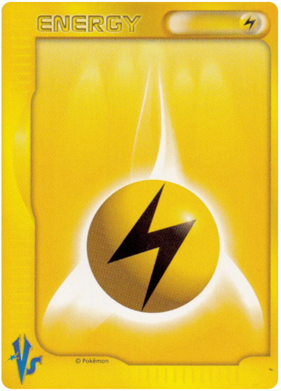 Lightning Energy – Pokémon VS  Pokémon card