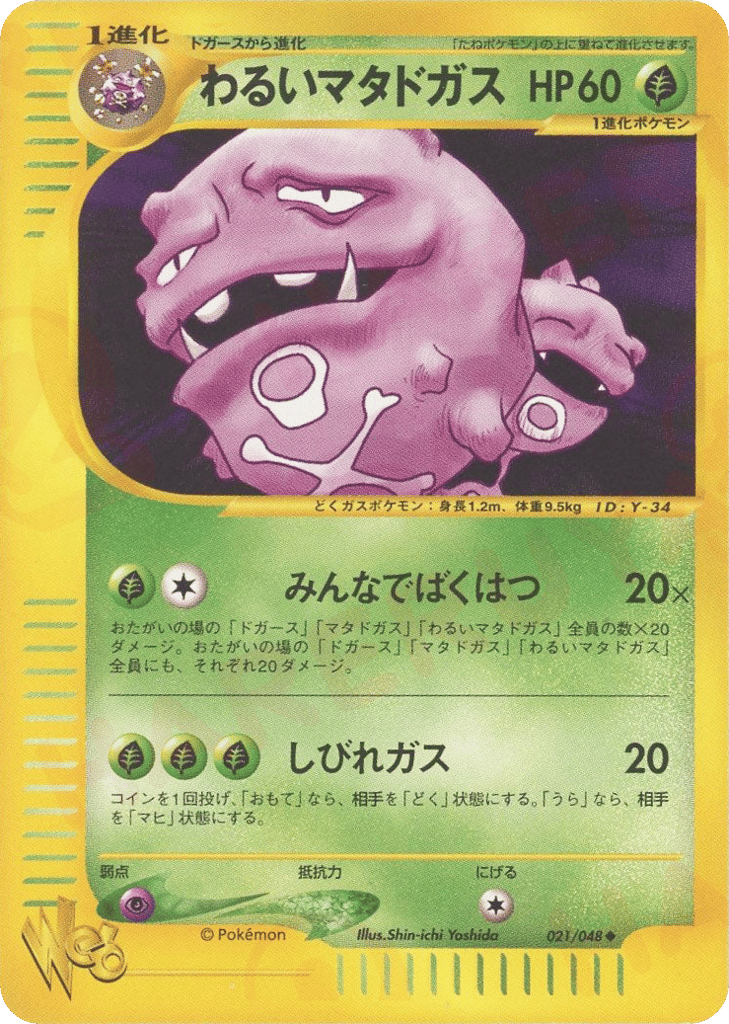Dark Weezing – Pokémon Web 021/048 Pokémon card