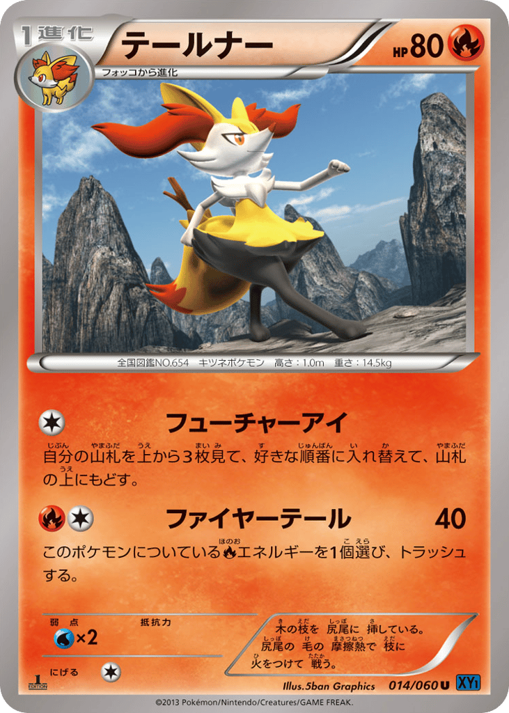 Braixen – Collection X 014/060 Pokémon card
