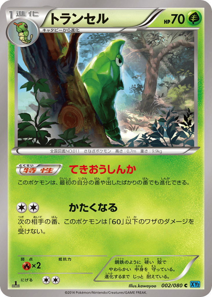 Metapod – Wild Blaze 002/080 Pokémon card