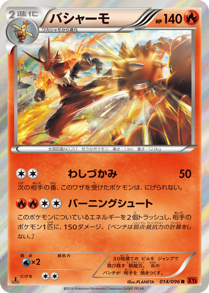 Blaziken – Rising Fist 014/096 Pokémon card