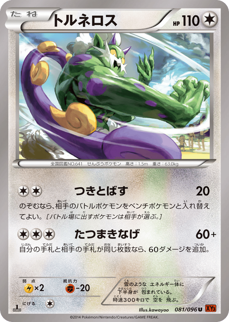 Tornadus – Rising Fist 081/096 Pokémon card