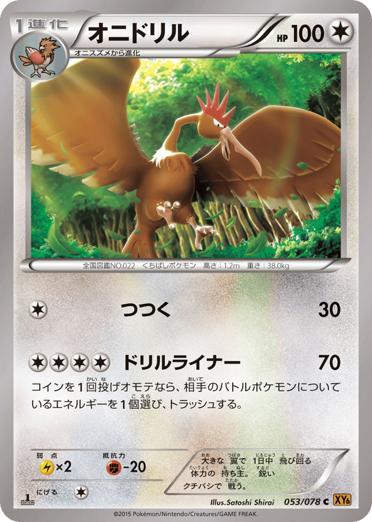 Fearow – Emerald Break 053/078 Pokémon card
